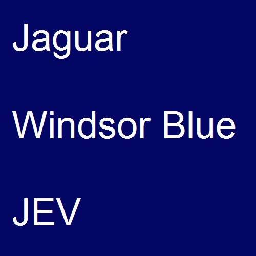 Jaguar, Windsor Blue, JEV.